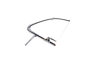 German quality chrome 1/4 light frame complete Right