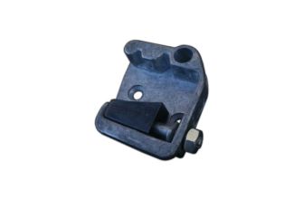 Strike plate on pillar Left 8/59-7/66