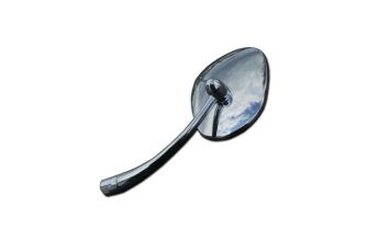 Chrome hinge mount oval door mirror Right
