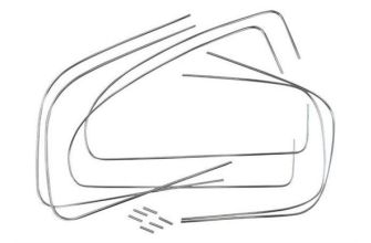 German quality chrome metal insert trim kit 4 windows