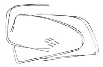 German quality chrome metal insert trim kit 4 windows inc clips