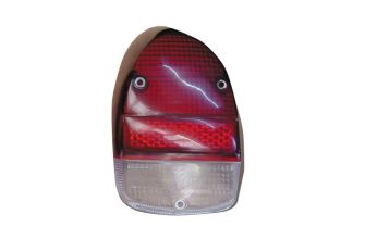 Tombstone rear light lens red and clear