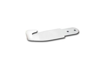 Seat belt hook in white 68-72