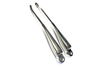 German quality chrome wiper arms domed nut style Beetle