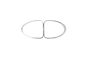 German quality chrome metal insert split rear window 52-53