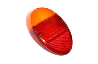 German quality light lens Hella marked orange and red Beetle