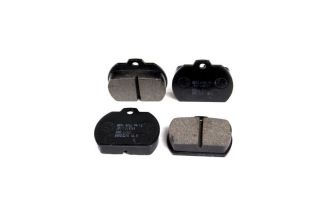 Front disc brake pad set kidney shape 1 pin