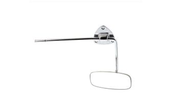 Chrome rear view mirror LHD