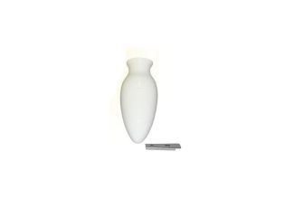 Dash white ceramic flower vase