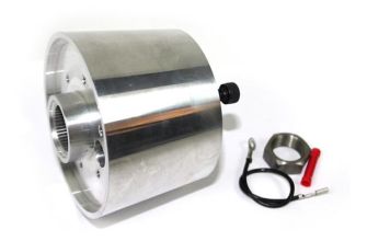 Polished mounting boss for banjo steering wheel