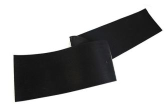 Running board mat in Black rubber for split window beetle