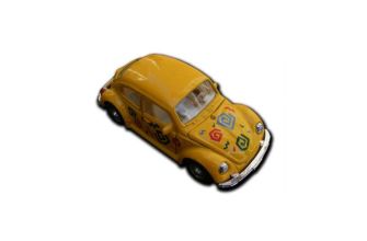Beetle metal toy car Yellow