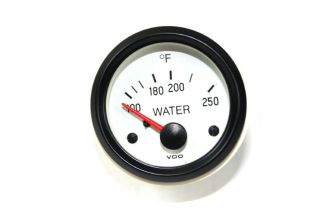 VDO water tempreture gauge 0-250 degree white face