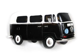 Baywindow Black fridge magnet  95mm x 55mm