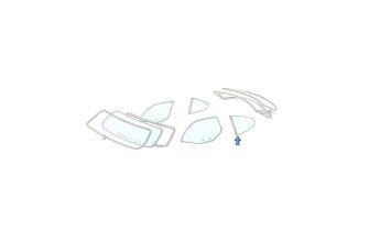 Rear 1/4 glass coupe opening Left