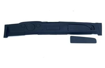 Black plastic dash face with glove box LHD