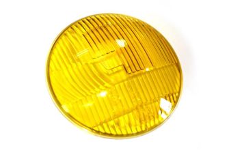 German quality headlight glass Yellow RHD Ghia