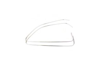 German quality metal chrome trim for notchback rear side seal Left & Right Type 3