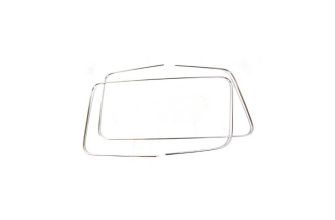 German quality metal chrome trims for squareback middle side seal Pair 63-73