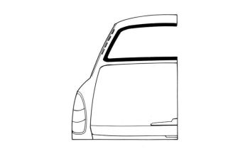 Fast back rear window seal Type 3 62-74