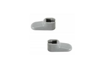 German quality sunvisor clips in Grey Type 3 61-66