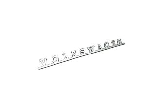 German quality chrome rear Volkswagen script Bus