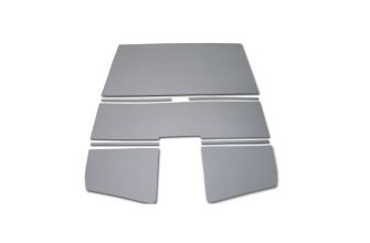 Roof lining set for double cab pick up in ABS textured grey  Set of 8 58-67