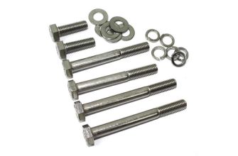 Stainless steel rail and overrider fitting kit for USA spec bumpers Rear