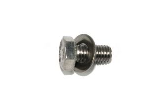 Stainless steel bolt and washers