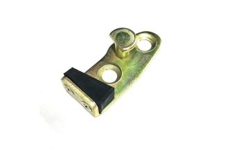 Cab door strike plate inc rubber Left Bus