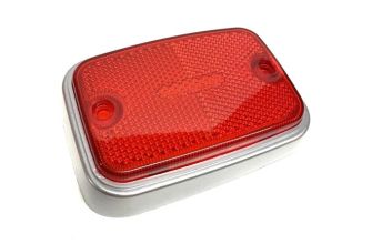 German quality side marker rear lens red & silver OEM logo