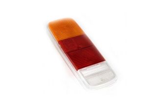Amber red and white rear light lens Bus