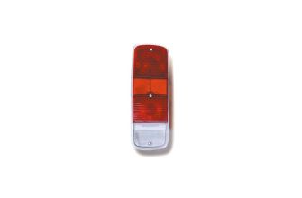 Red and clear rear light lens Bus