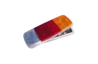 German quality complete rear light unit amber red & white lens