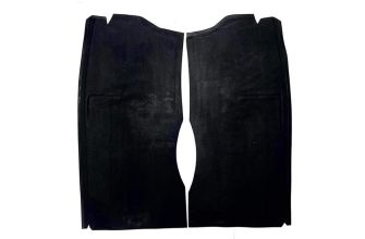 German quality foam backed black rubber under seat mats