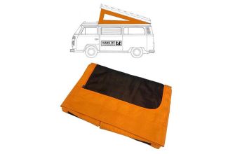 German quality Westfalia pop top canvas rear hinge orange