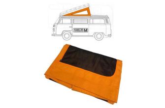 German quality Westfalia pop top canvas front hinge in orange