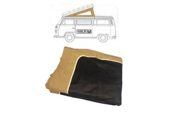 German quality Westfalia pop top canvas front hinge in tan