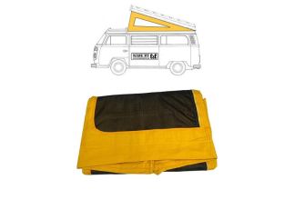 German quality Westfalia pop top canvas rear hinge yellow