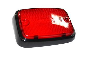 German quality side marker lens red & black OEM markings