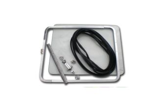 Side pop out window kit white powder coat ready for paint ally frame