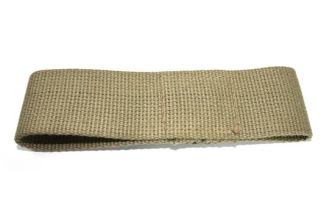 German quality short check strap Beige Bus