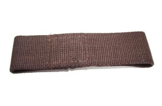 German quality short check strap Brown Bus