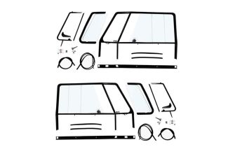 Pair of complete door tops for Bus