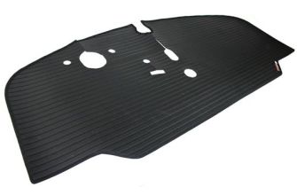Rubber cab floor mat with a Polypropylene trim LHD Bus