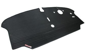 Rubber cab floor mat with a Polypropylene trim RHD Bus