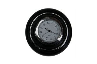 Horn button with clock Black