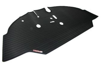 Rubber cab floor mat with polypropylene trim LHD Bus