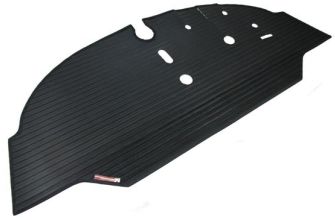 Rubber cab floor mat with polypropylene trim RHD Bus