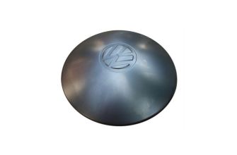 Genuine VW bare metal domed hub cap with VW logo